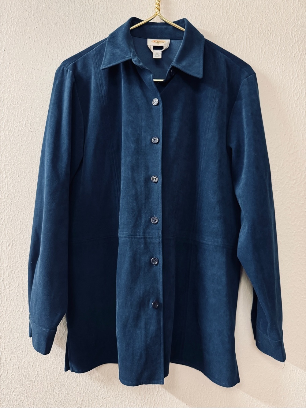 Talbots Navy Blue Button-Front Jacket